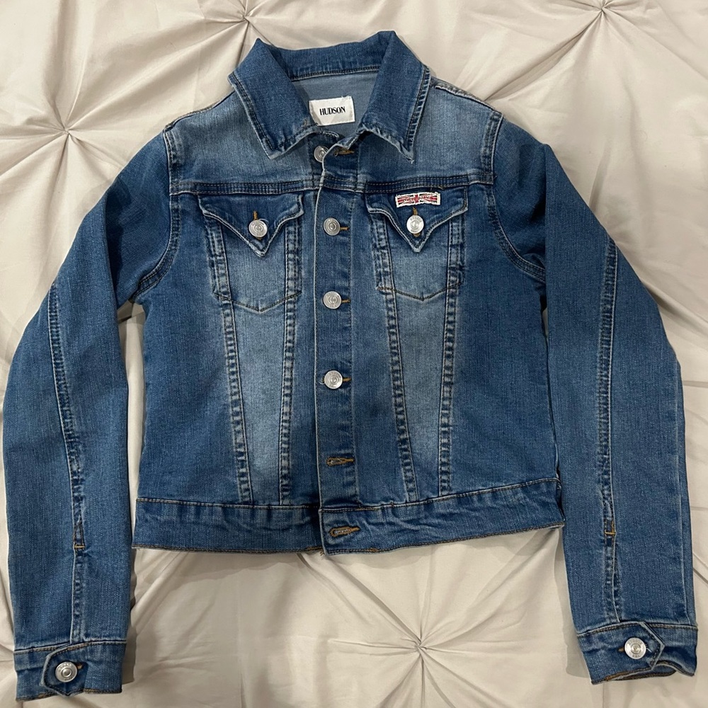 HUDSON Big Girls Denim Jean Jacket-Size Medium(10/12)